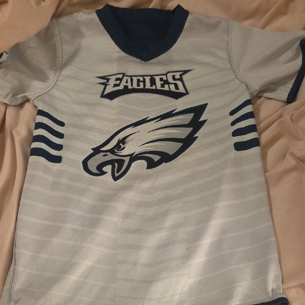 NFL Kids Eagles Jersey - Gray and Black